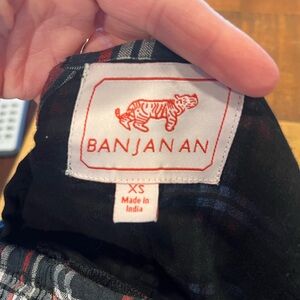 Beautiful black plaid Banjanan skirt